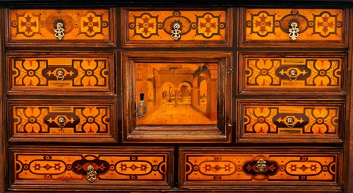 Cabinet à monnaies Louis XIV - Allemagne Augsbourg début du XVIIIe siècle - Romano Ischia